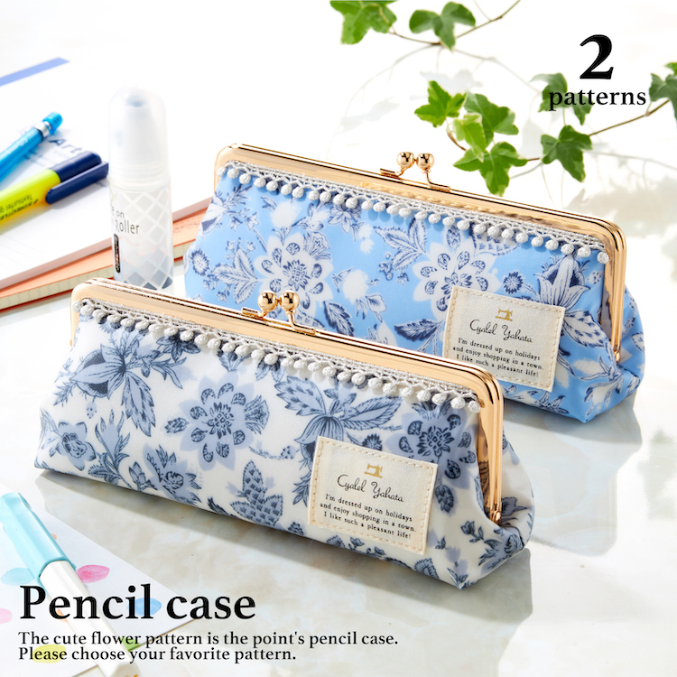 日本製 リラクシーフラワー がま口太ペンケース ペンケース がま口 レディース かわいい 花柄 おしゃれ 女子 大人 筆箱 女の子 大学生 高校生 大容量 ギフト プレゼント お祝い トラベルポーチ 旅行ポーチ