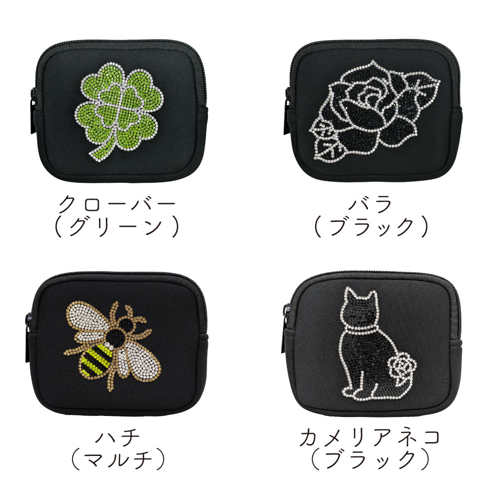 ミニポーチ DecoBaboo デコ キラキラ 軽量 コンパクト化粧ポーチ 小物