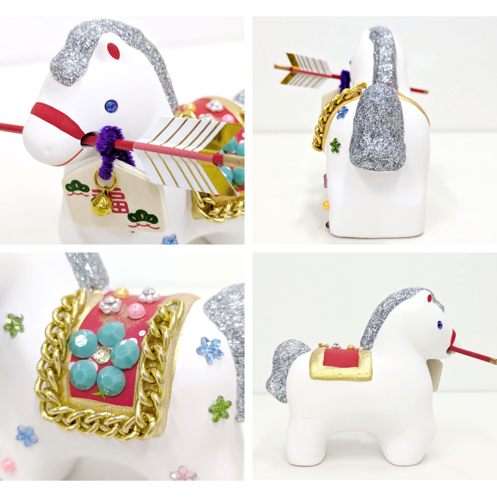 2026年 干支 午 置物 丙午 縁起 年末 年始 破魔矢 松竹梅 親子 瓢箪