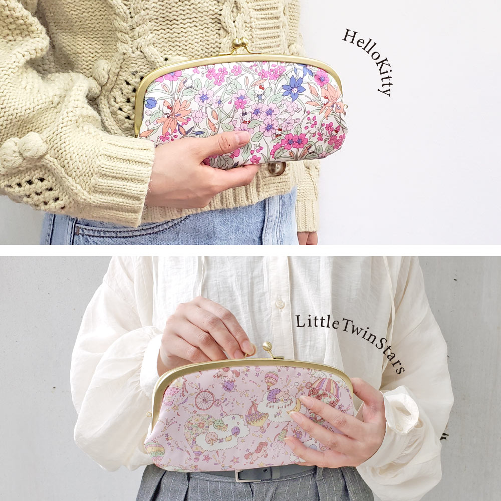 サンリオキャラクターズ がま口 親子 長財布 日本製 【ギフトボックス